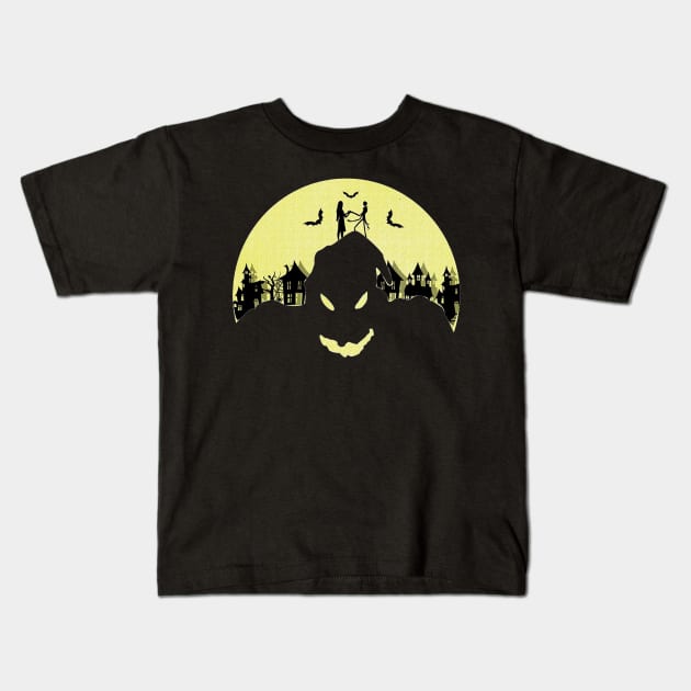 Jack and Sally Kids T-Shirt by kurticide